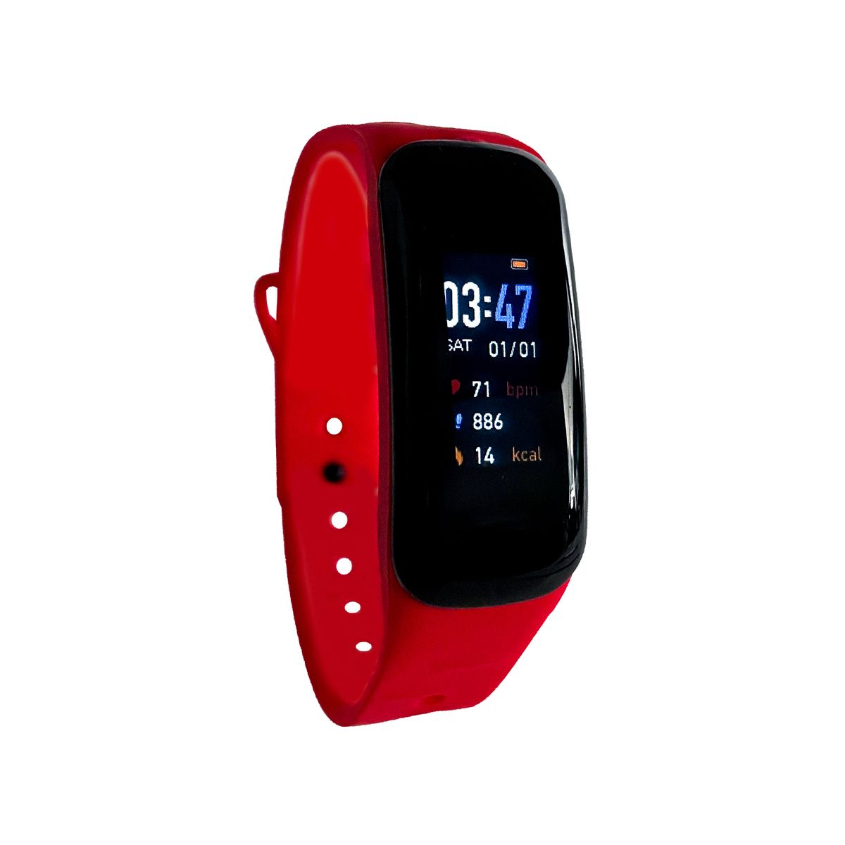 ASIAMERICA - Smart Band ZN48 Rojo Resistente al Agua