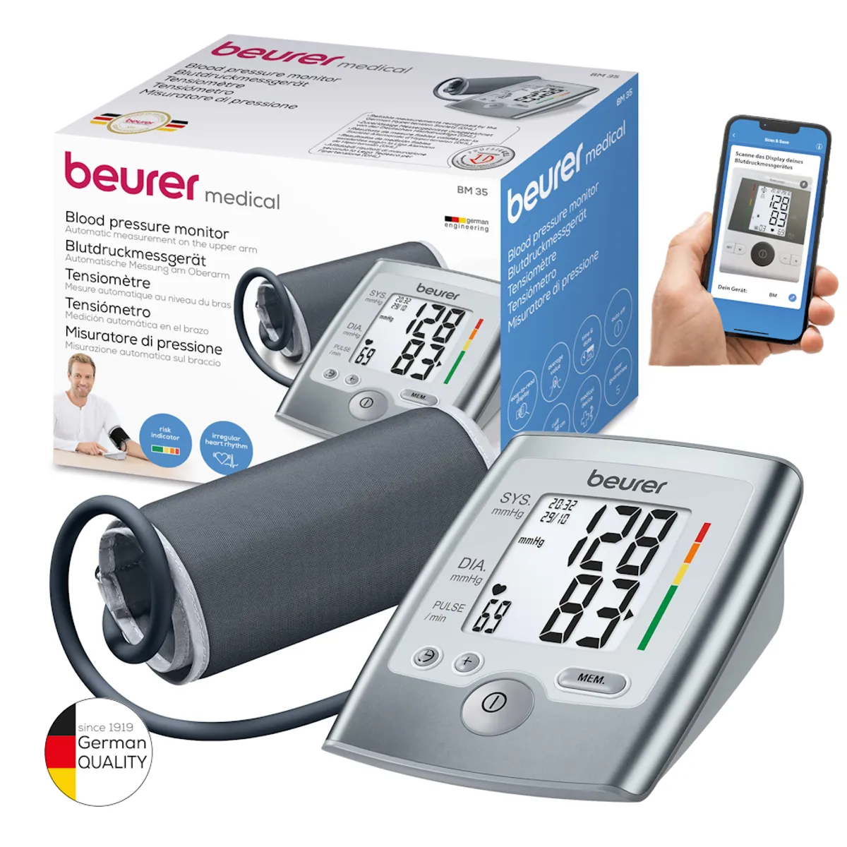 BEURER - Toma de presion de Brazo BM-35 Beurer