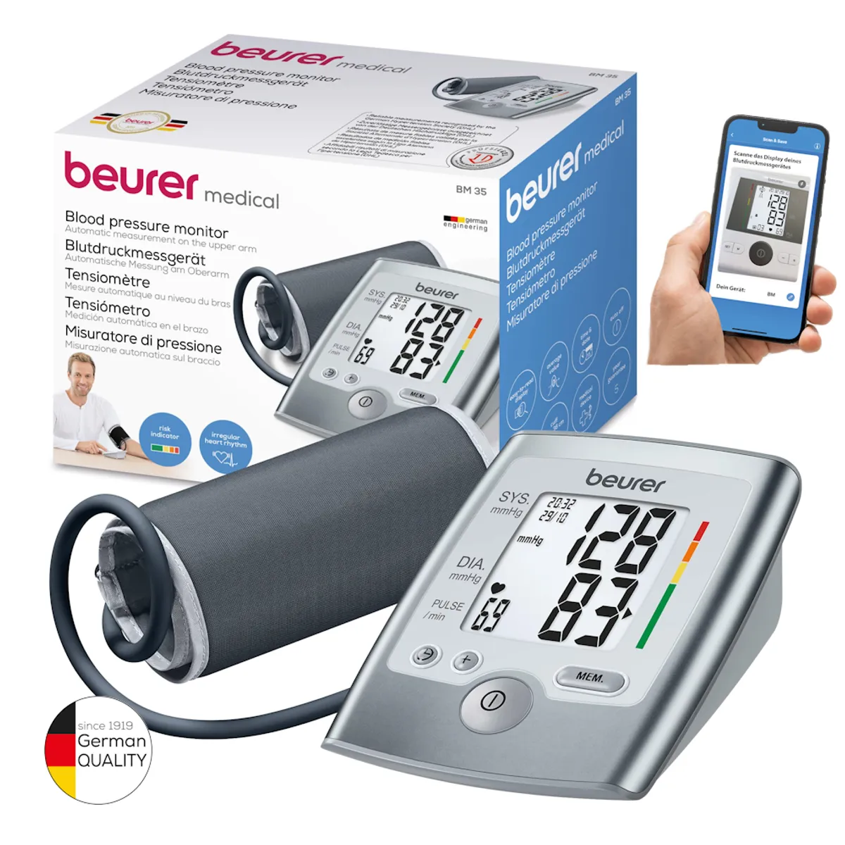 BEURER - Toma de presion de Brazo BM-35 Beurer