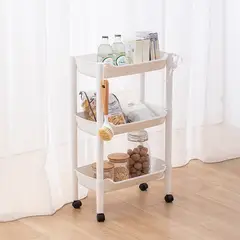GENERICO - Carro organizador baño cocina con ruedas verdulero 5313 Blan