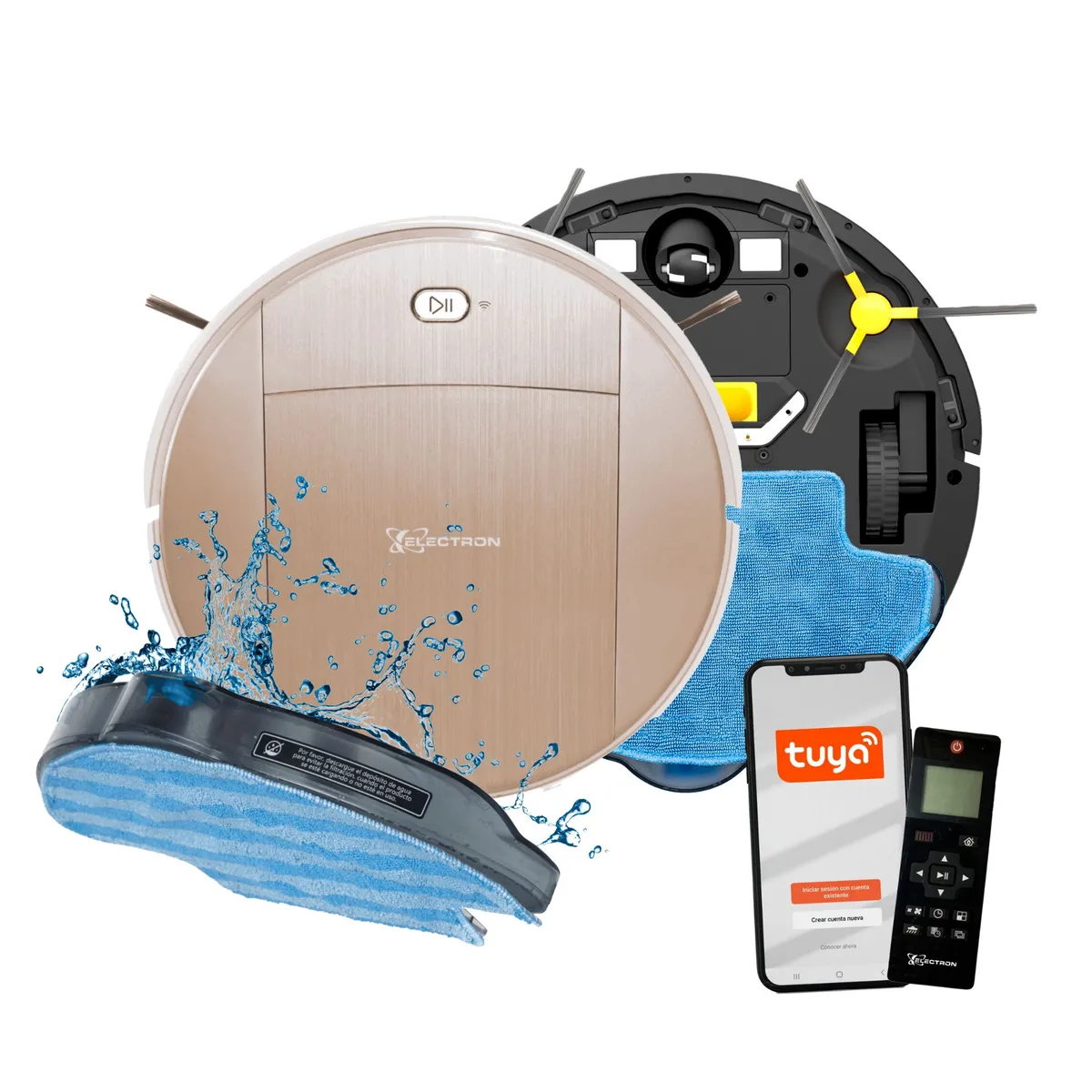 ELECTRON - Robot Aspiradora Trapeadora Electron BA10700 WIFI