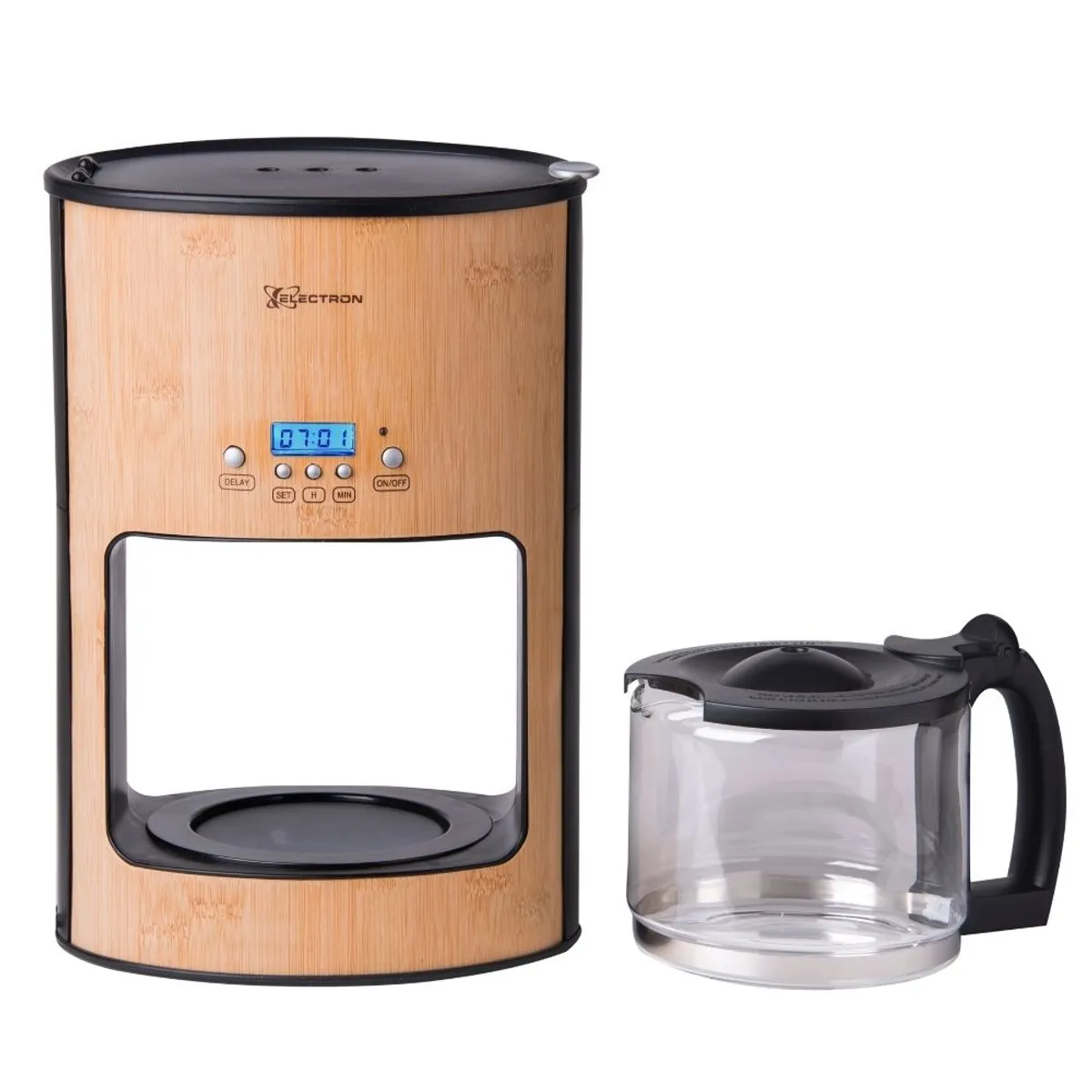 ELECTRON - Cafetera Bambú Electron BA7002 programable 12Tazas