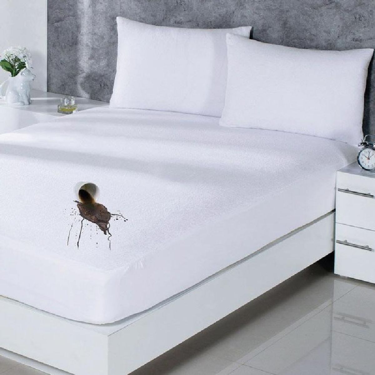 CHANTILLY - Cubrecolchon Impermeable 1,5 Plazas