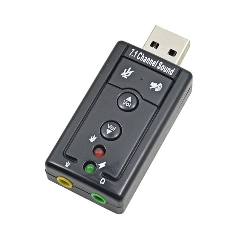 GENERICO - Tarjeta Adaptador Sonido Usb 7.1 GENERICO