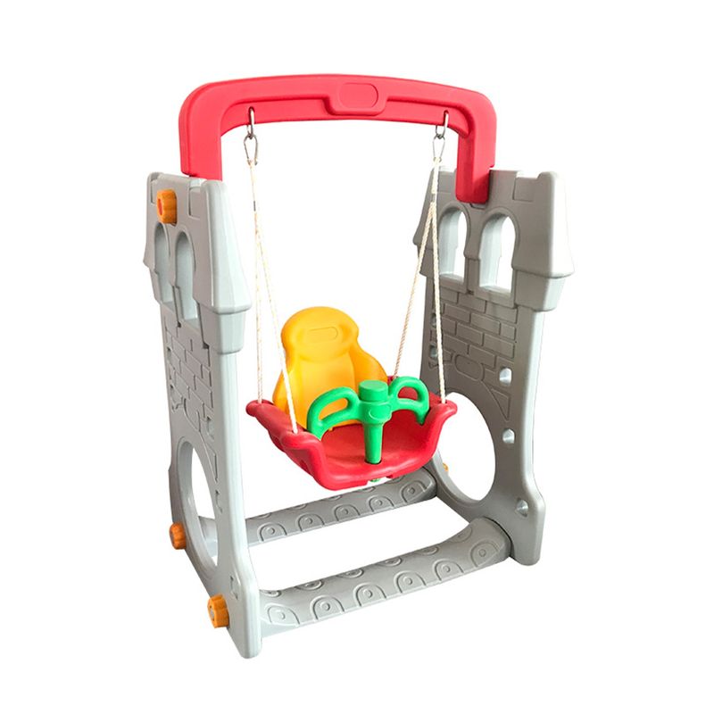 GO FUN - Castillo Columpio Infantil Gris