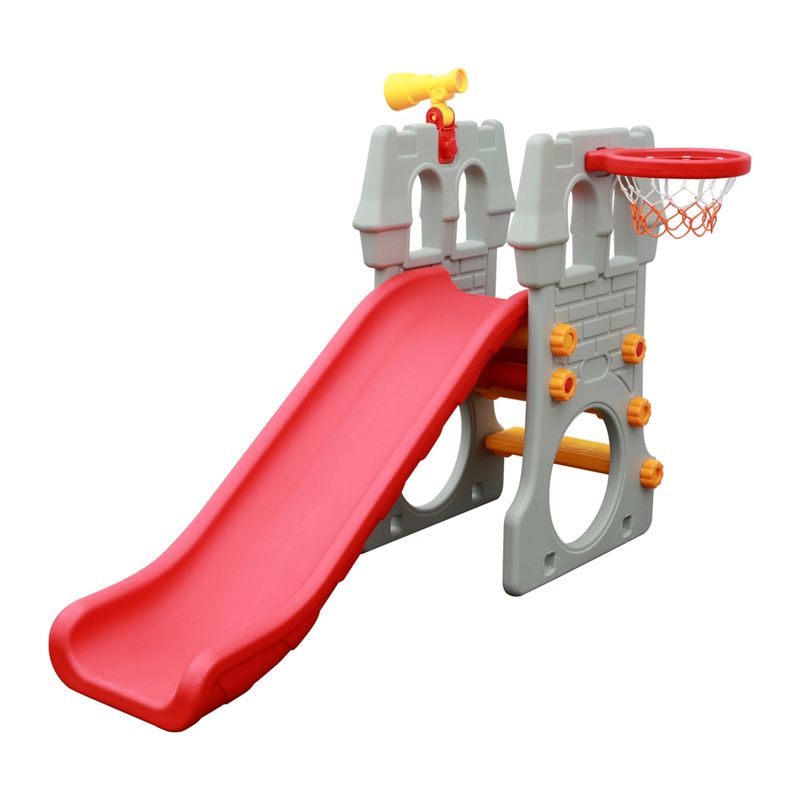 GO FUN - Castillo Resbalín Infantil Gris