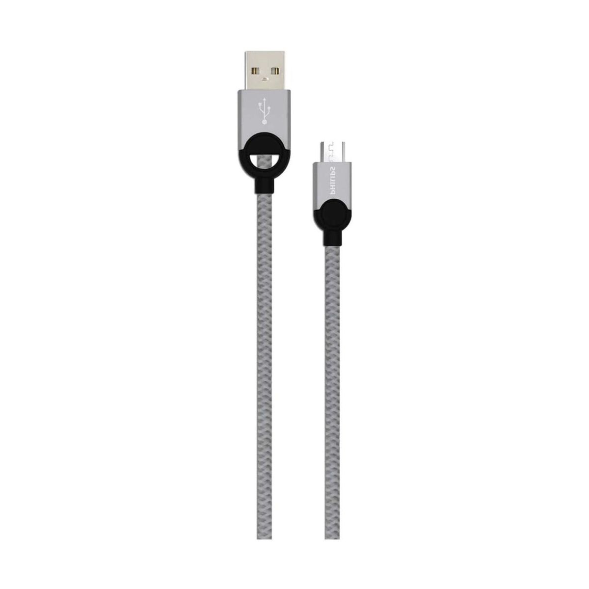 PHILIPS - Cable USB A USB Tipo C Trenzado 12MTS Gris Philips