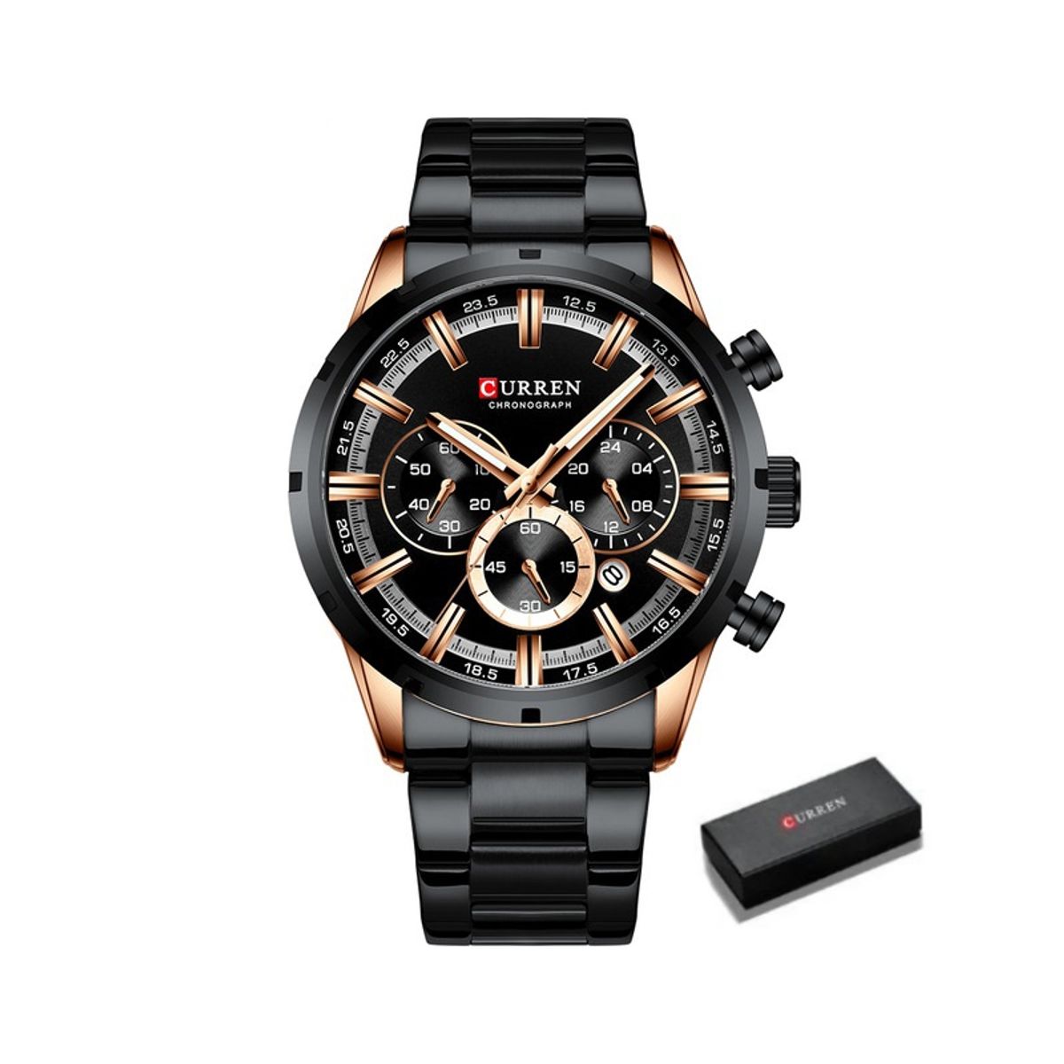 CURREN - Reloj Curren 8355 Caballero Hombre Elegante