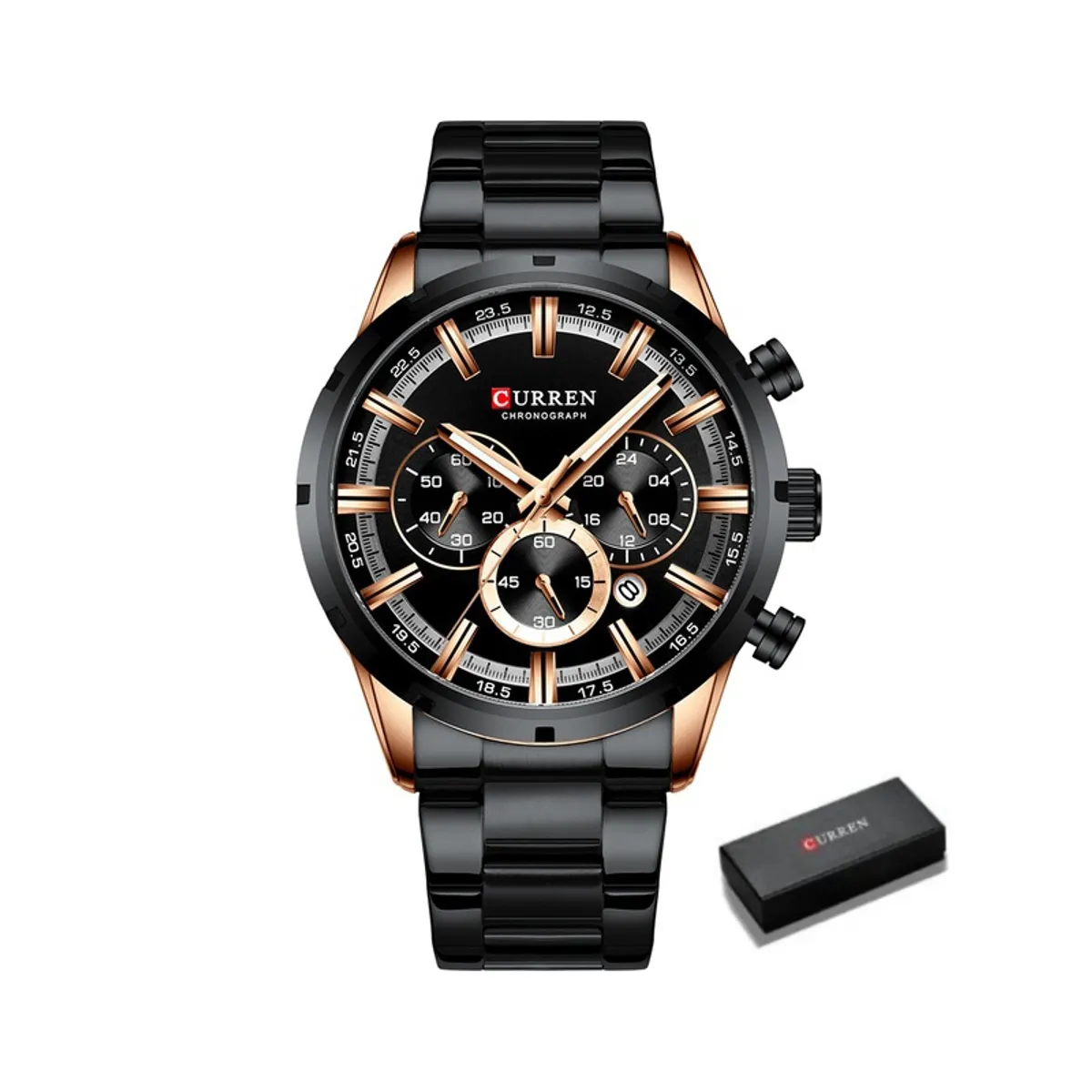 CURREN - Reloj Curren 8355 Caballero Hombre Elegante