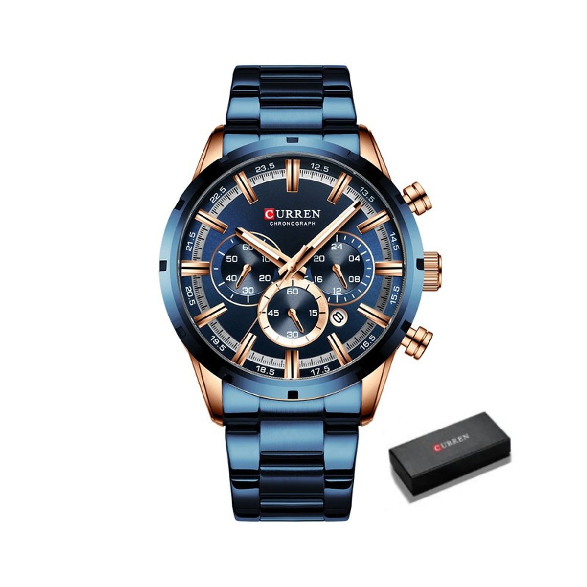 CURREN - Reloj Curren 8355 Caballero Hombre Elegante