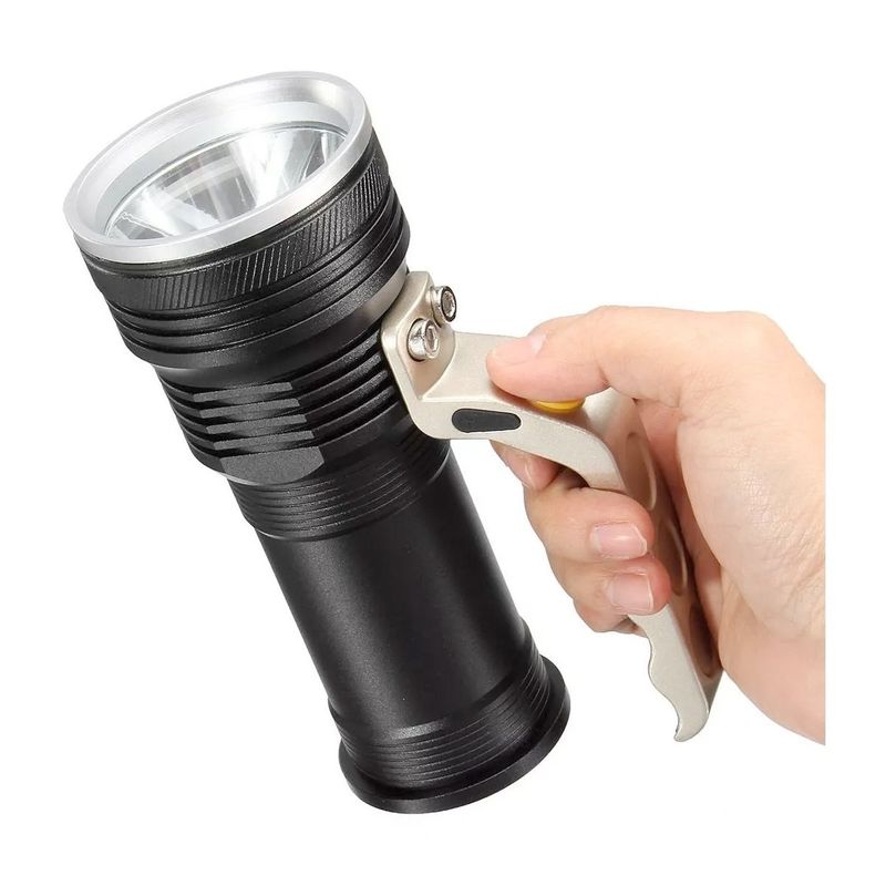GENERICO - Linterna Led Recargable Tactica Largo Alcance 200