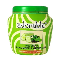 ADORABLE - Crema Facial Pepino-Árbol de Té 300 ml - Turquesa