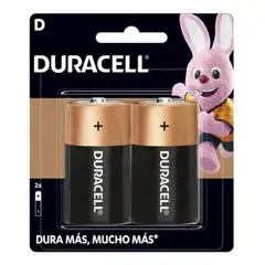 DURACELL - Pila grande tipo D pack de 2 unidades