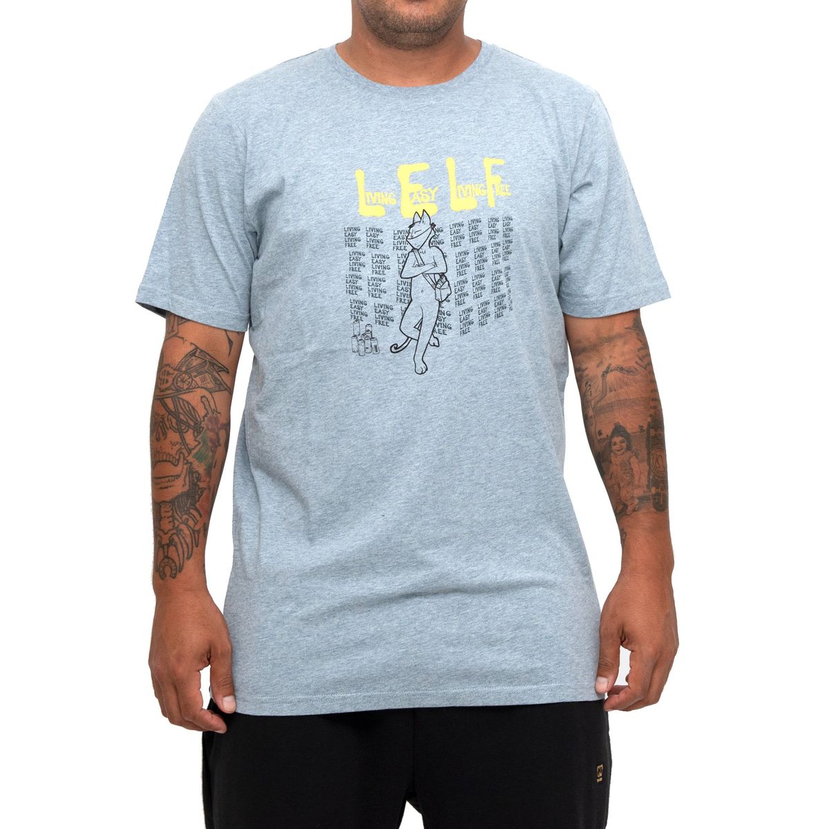 GANGSTA - Polera Lelf 2 Light Blue