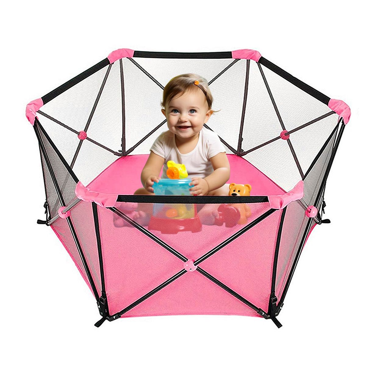 MON PETIT - Corral de Seguridad para Bebe Plegable Portatil  Bolso