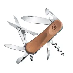 VICTORINOX - Navaja Evolution Wood 14 color Nuez
