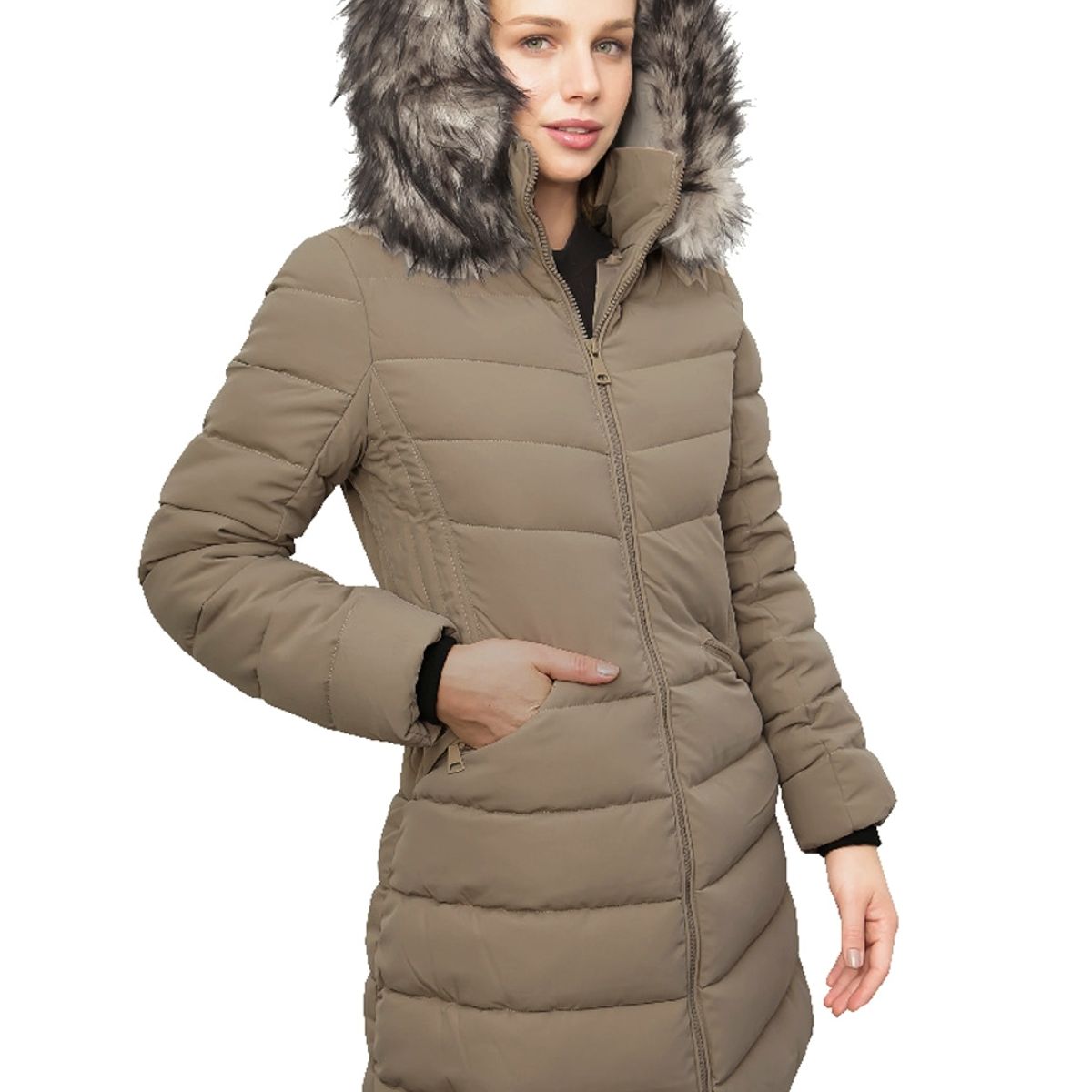 TODOPIEL - Parka Mujer Beige Todopiel