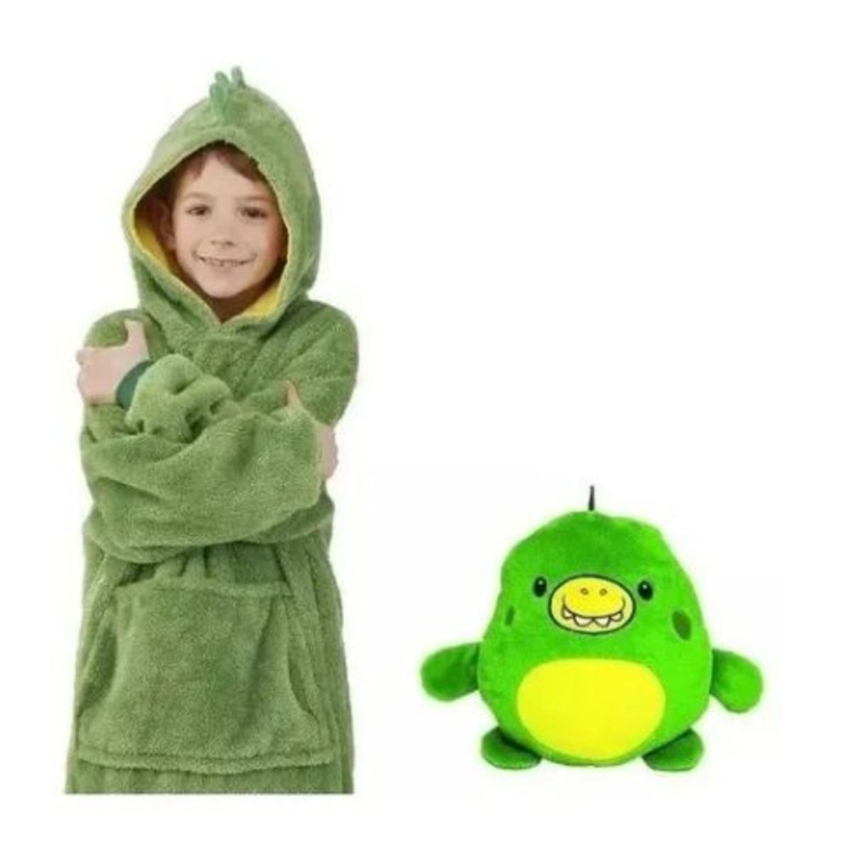 OEM - Poleron Peluche  Con Capucha Niño Y Niña