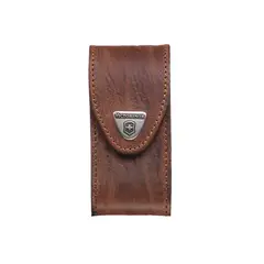 VICTORINOX - Estuche de cuero color café para cinturón
