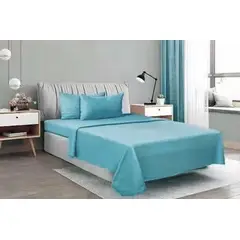 BJ HOGAR - SABANA POLAR COLOR TURQUESA 2 PLAZAS