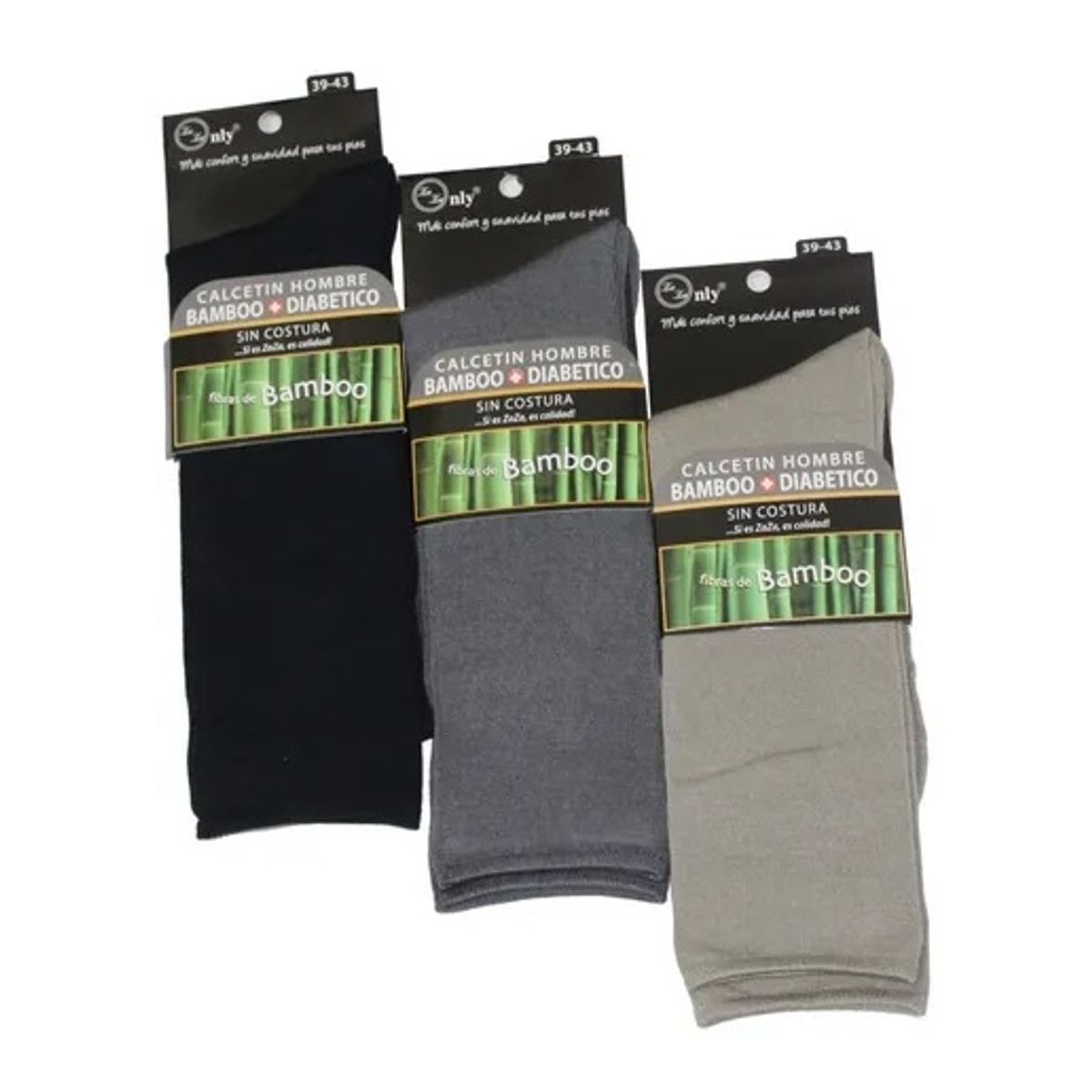 GARSIL - 6 Calcetines De Vestir De Fibra Bambú Sin Costura Diabetes