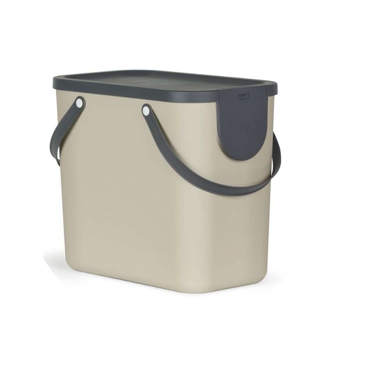 HBT - Basurero Albula 25 lts 2 Asas ROTHO Capuccino