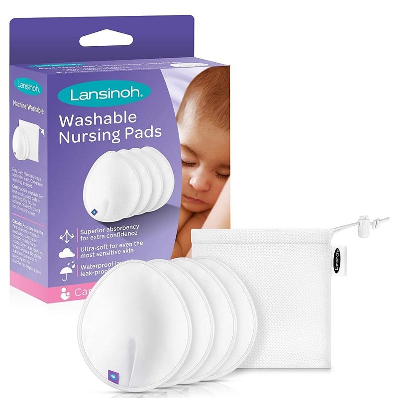 LANSINOH - Absorbente De Leche Lavable 4 Pcs