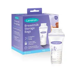 LANSINOH - Bolsa De Almacenamiento Para Leche Materna 100 Und