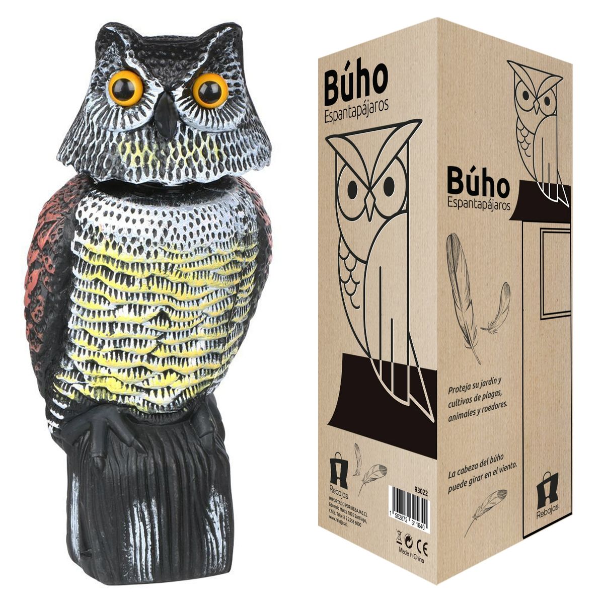 REBAJAS - Búho Espanta Paloma R3022