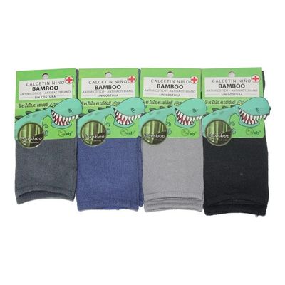 Imagen 2 del producto 12 Pares de Calcetines Con Bambú De Niño - Sin Costuras