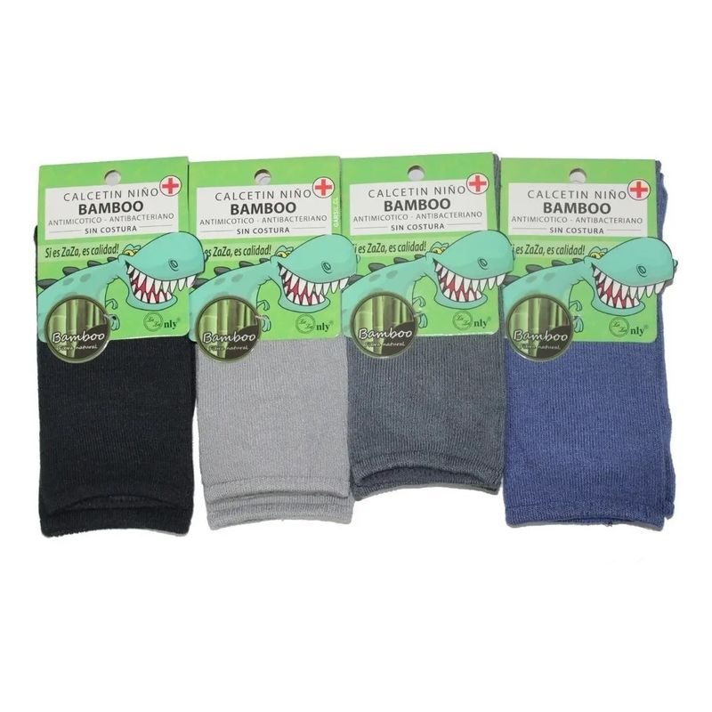 GARSIL - 6 Pares de Calcetines Con Bambú De Niño - Sin Costuras