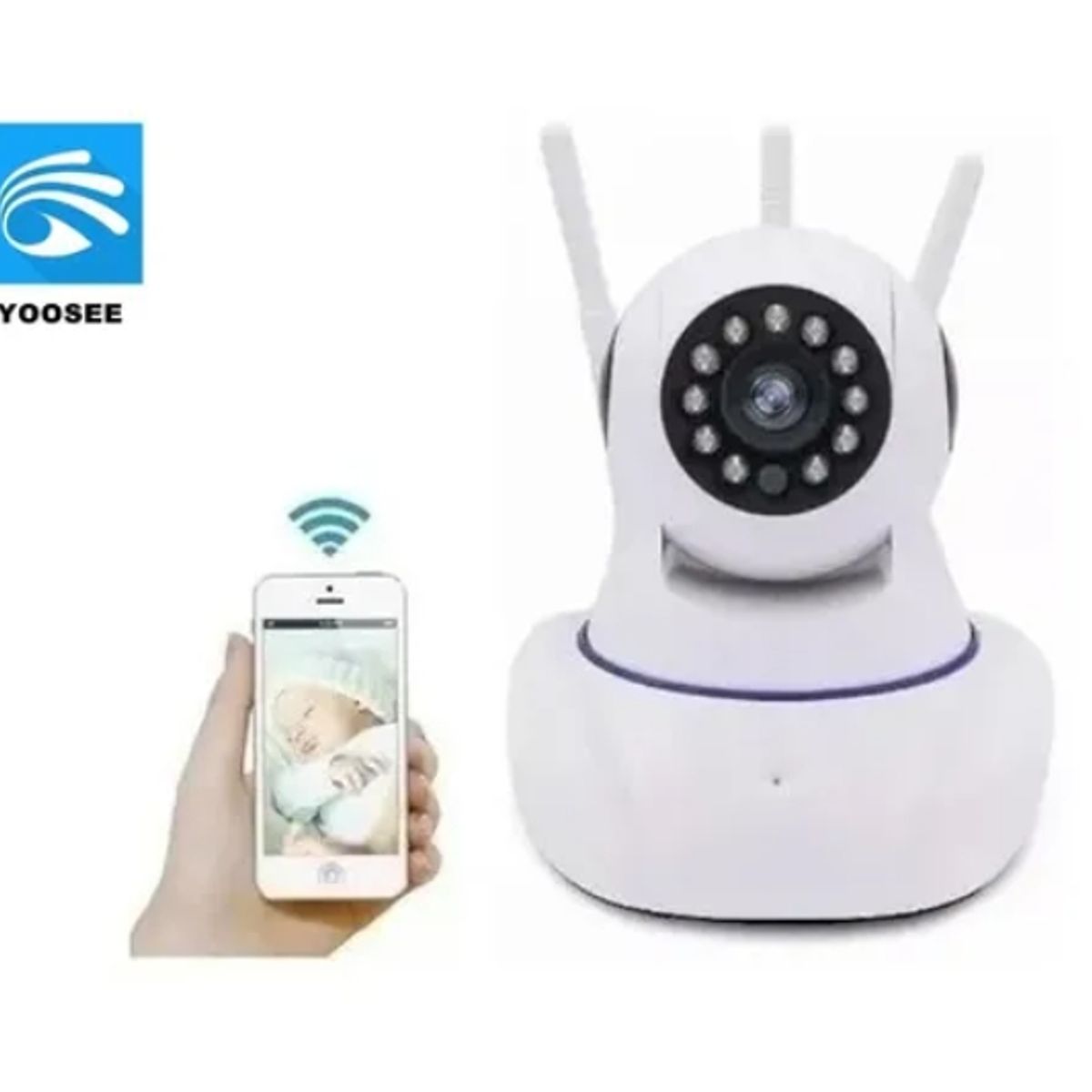 ESHOPANGIE - Camara Robotizada 3 Antenas Ip De Seguridad Cctv Hd Yoosee