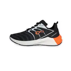 FURIA - Zapatillas Corrientes Negro Naranjo Hombre