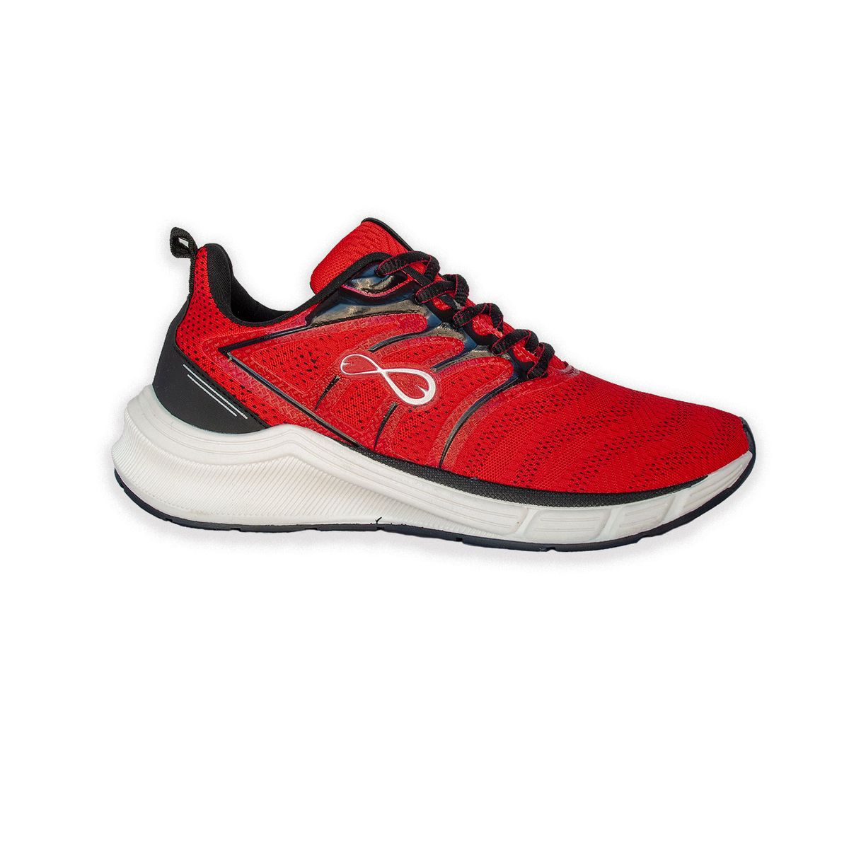 FURIA - Zapatillas Corrientes Negro Rojo Hombre Furia