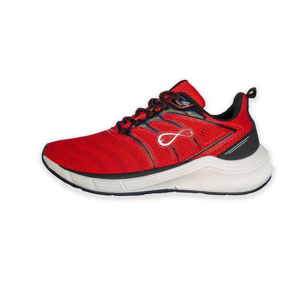 FURIA - Zapatillas Corrientes Negro Rojo Hombre Furia