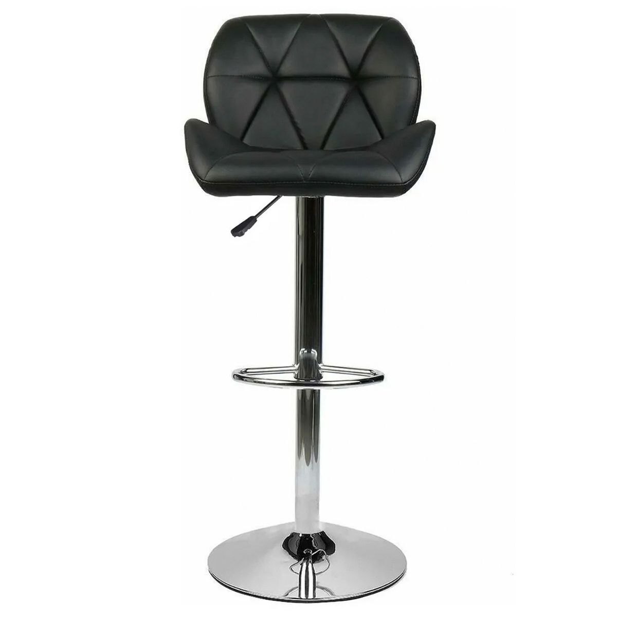 NOVAHUS - Pack 2 Silla Alta Bar Acolchada Negro