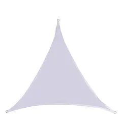 MIGLU - Toldo Vela Triangular Blanco Kit De Instalación
