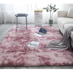 GENERAC - Alfombras peluda tipo Shaggy 200x240 cm Lila jaspeado