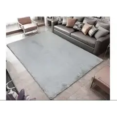 GENERAC - Alfombras peluda tipo Shaggy 200x240 cm Gris claro