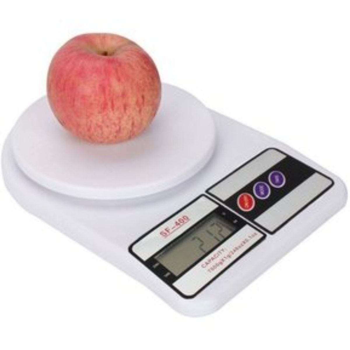 GENERICO - Balanza cocina pesa digital gramera 7 kilos-blanco