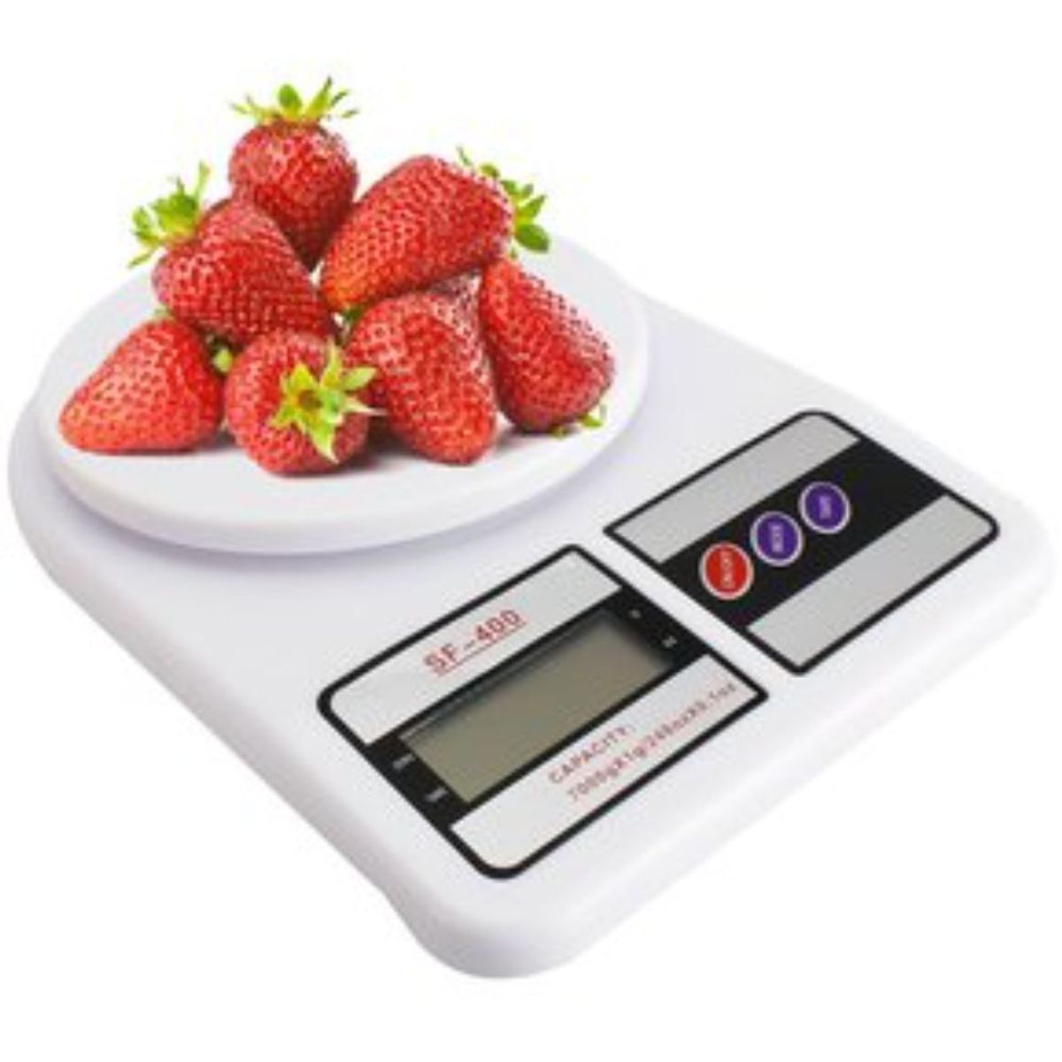 GENERICO - Balanza cocina pesa digital gramera 7 kilos-blanco