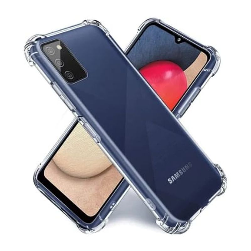 GENERICO - CARCASA PARA SAMSUNG A02s TRANSPARENTE ANTIGOLPE