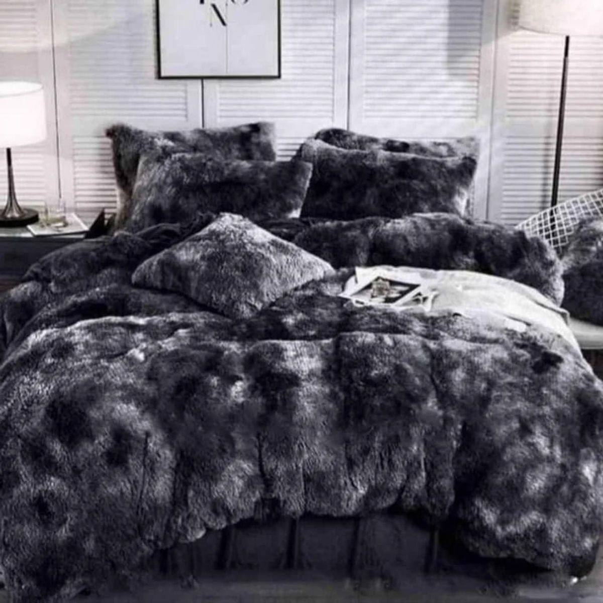 GENERICO - Cobertor de invierno peludos con chiporros 2 plazas