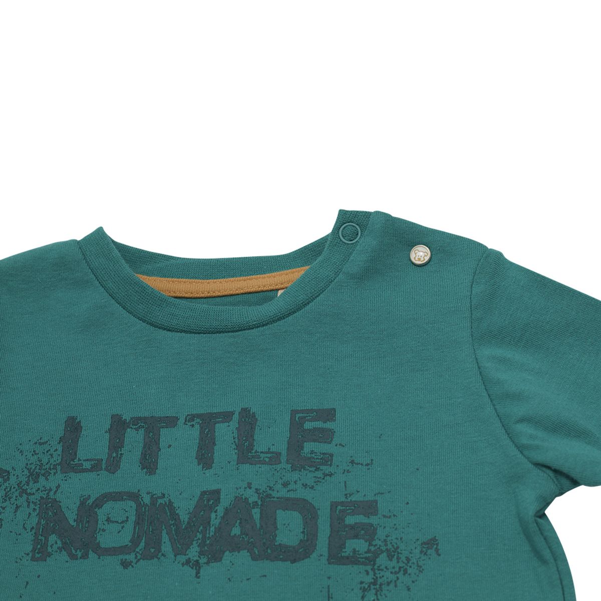 PILLIN - Polera Manga Larga Bebé Niño Verde Oscuro Pillin PILLIN