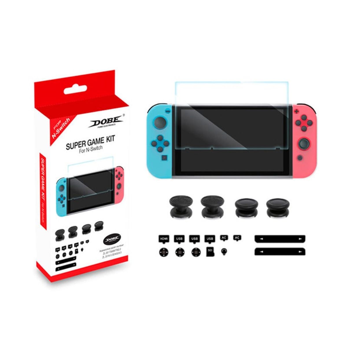 DOBE - Dobe Kit Anti Polvo Nintendo Switch 13 en 1 Accesorios