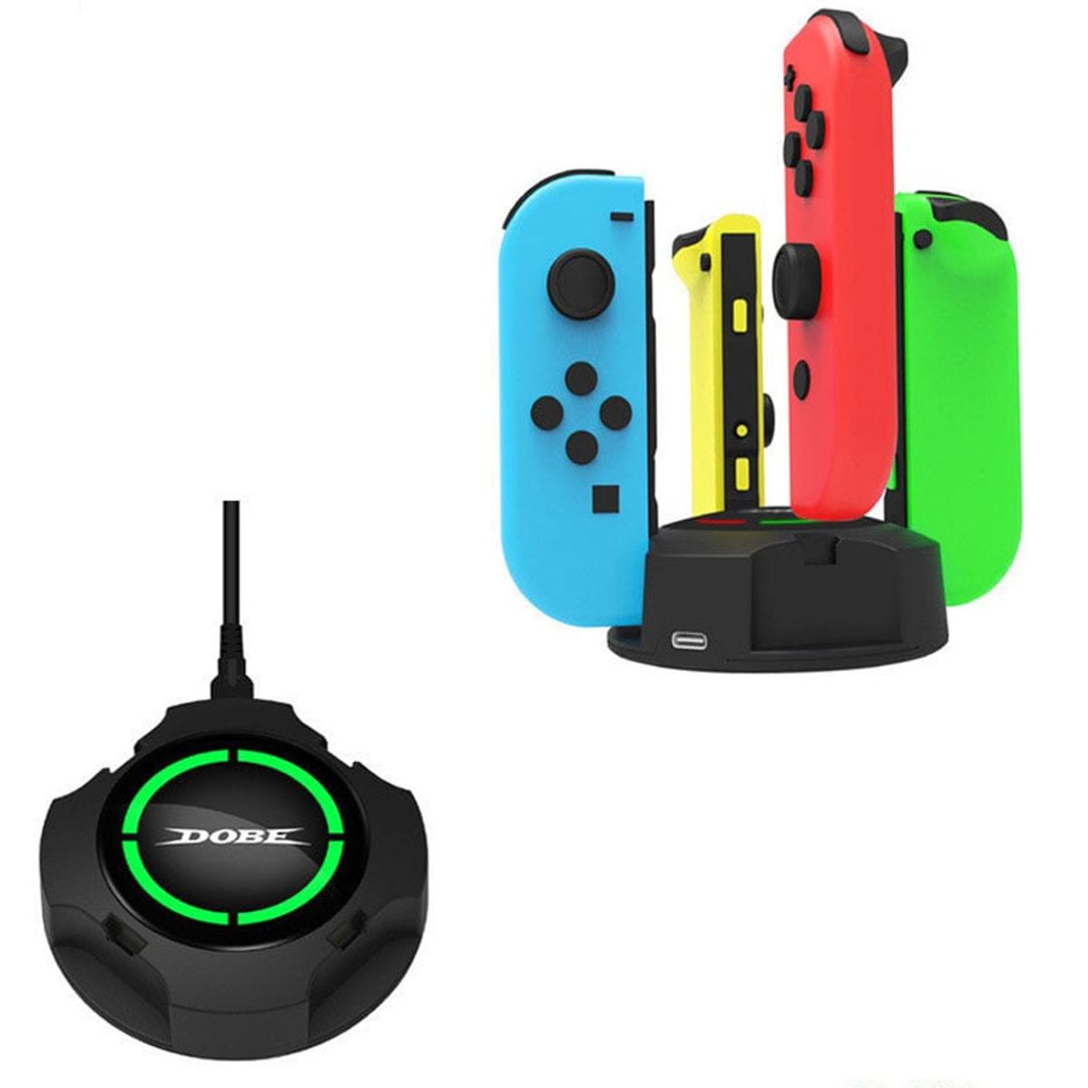 DOBE - Dobe - Cargador Para Joy-Con de Nintendo Switch - Hasta 4