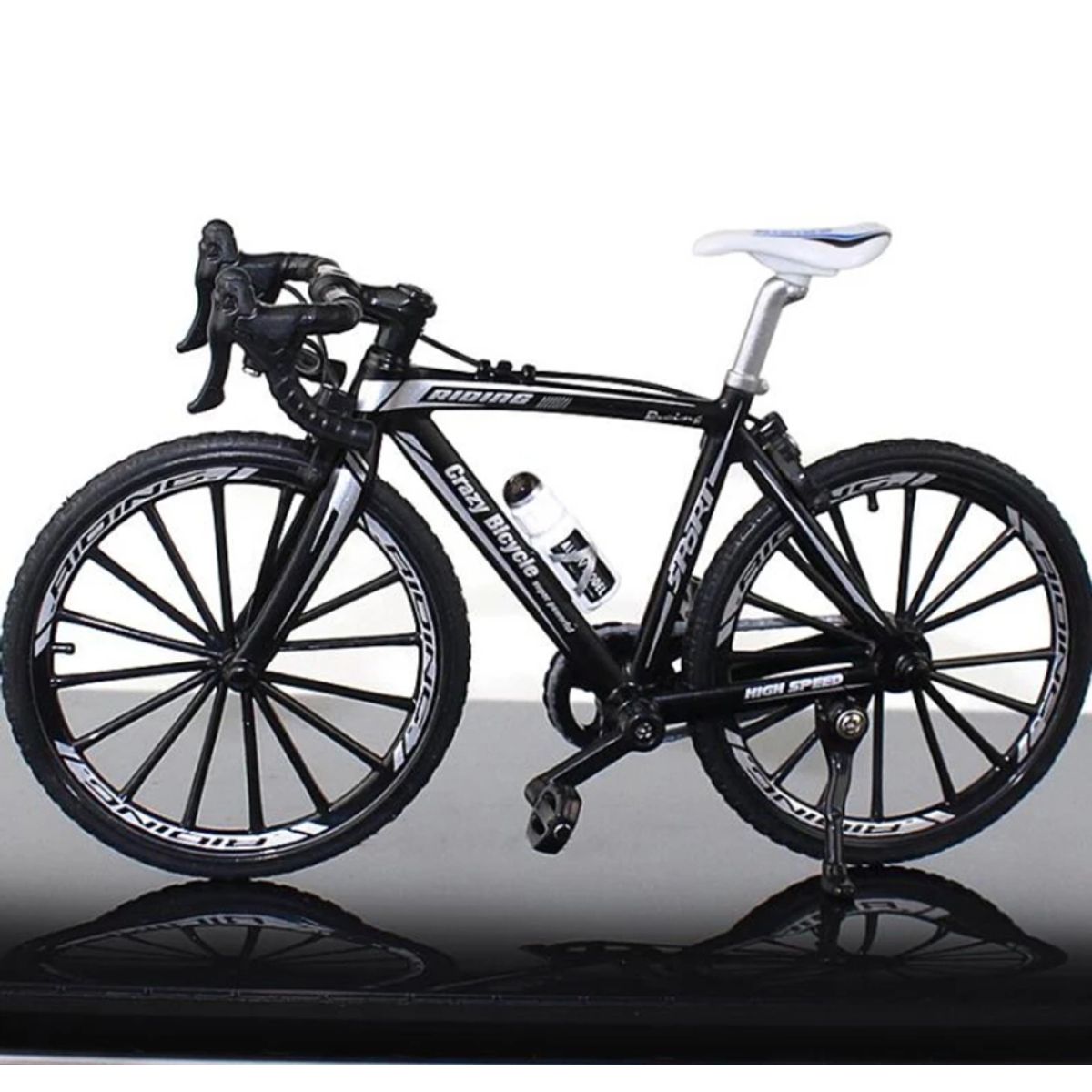 GENERICO - Bicicleta Escala 1.10 Pistera Negro/blanco