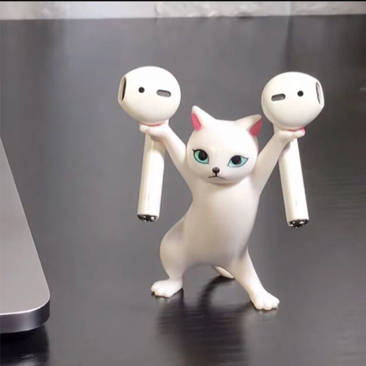 GENERICO - Set 5 Figuras Gatos Soporte Audífonos ,Lápiz , Aros, Anillo