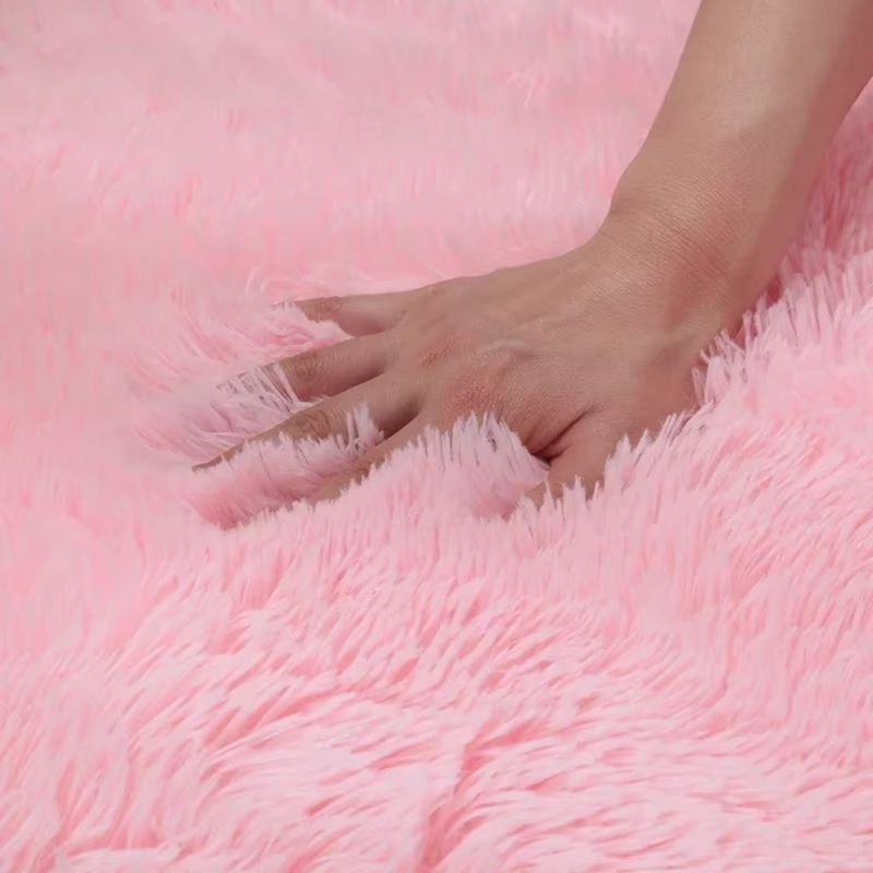GENERICO - Alfombras Peludas Suaves 200x240 Rosado