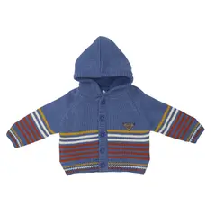 PILLIN - Chaleco con Capucha Bebé Niño Azul - Azul